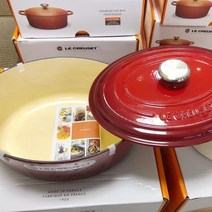 르쿠르제 초 대형 냄비 31cm 6.3L 크림색코팅, 사이즈, 레드(직경:31cm 용량:6.3L)