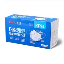 BYC 더상쾌한 KF-94 황사 방역 마스크 30매입 세트 WEM0011, 백색, 대형