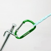 키링 열쇠고리 타프 텐트 카라비너 8cm 랜덤 6p 야외