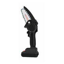 24V 550W 충전식 무선 전기체인톱 미니 전기톱 배터리2개, 블랙