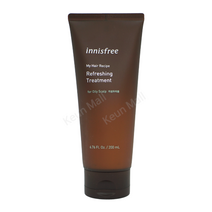 이니스프리 마이 헤어 레시피 리프레싱 트리트먼트 지성 두피용, 200ml, 1개