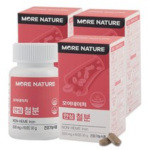 모어네이처 유산균 유래 철분 60정, 3박스, 3박스