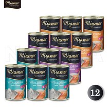 미아모아 바이탈 드링크 135ml X 12개 치킨4 오리4 참치4 3종콤보