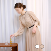 헤이든 플리츠 원피스 / 돌잔치 엄마 드레스 의상 여자 오피스룩