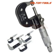 정밀게이지 디지털 마이크로미터 카운터 두께 게이지 도구 0-25mm 25-50mm 50-75mm 75-100mm, [01] 0-25 미리메터