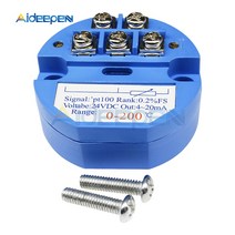 습도 조절기 RTD PT100 0-200 도 온도 센서 송신기 모듈DC 24V 4-20MA 온도 센서 감지기 모듈, 10 0-600 Celsuis 4-20MA