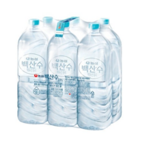 농심 백산수 무라벨 생수, 2L, 10개