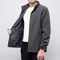 남성용 후리스 집업 점퍼 아웃도어 트레이닝 상의 기모 자켓