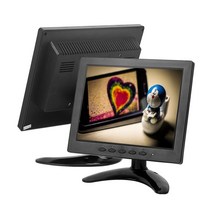 8인치 휴대용 소형 모니터 미니 보조 디스플레이 LCD 화면 산업용, BNC/VGA/ AV/HDMI 1024x768