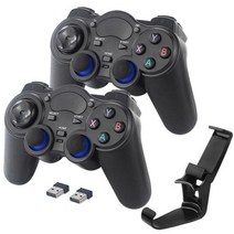 사용이편리한 PC게임패드 무선 게임 패드 컨트롤러 안드로이드 조이스틱 10 8 7 박스, 03 2Pcs with bracket, 2Pcs with bracket
