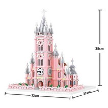 레고 호환 블럭 키트 diy 건축 에펠탑 런던 쌍 루브르 마이크로 빌딩 블록 건설 선물, 7017pcs 상자 없음
