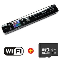 비파괴 북스캐너 문서 책 스캐너 휴대용 A4 스캐너 Iscan WiFi 1050 인치 당 점 JPG/PDF 사진 이미지 책 문, 11 Wifi 4G SD Card