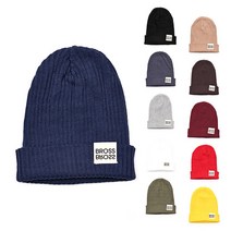 커먼하우스 BROSS 골지 면 비니 봄 여름 얇은 남녀공용