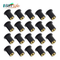 고무 보트 닻 범용 m5 오토바이 앞 유리 앞 유리 페어링 잘 너트 나사 볼트 블라인드 패스너 낚시 카약 해양 카누, 10개