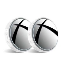 보조 사이드 미러 2Pcs 자동차 백미러 보조 HD 볼록한 360 광각 Alfa Romeo 156 147 4C Giulia, 03 White