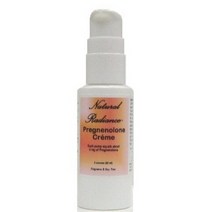 Natural Radiance Pregnenolone Bioidentical Cregraveme 2 oz. 병60 ml 황체호르몬 프로게스테론 에스트로겐 여성 호르몬 크림, 60ml, 1개