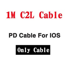 USB 고속 충전기 QC3.0/PD 20W 듀얼 포트 AU/EU/UK/US 플러그 빠른 USB/Type-c아이폰 호환 C2C/C2L 케이블용 휴대 전화, 1M C2L