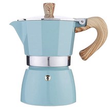 Stovetop Espresso Maker 3 에스프레소 컵 Moka Pot -manual 쿠바 커피 퍼콜 레이터 프리미엄 Moka 이탈리아 에스프레소, 하나, 보여진 바와 같이