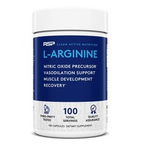 RSP Nutrition L 알지닌 산화질소 전구체 750mg 캡슐 100정