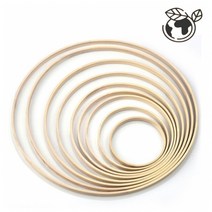 대나무 우드링 원형나무고리 마크라메