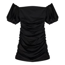 나시 비치웨어 호캉스 태교 랩 빅사이즈비치원피스 리본 점프수트 미니 소프트 맥시, M, 블랙