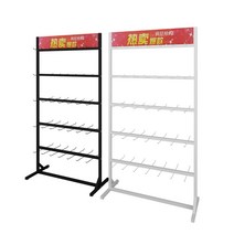 양말 철제선반 진열대 마트 슈퍼마켓 편의점 가판대, A-2 4층 화이트-훅 56개