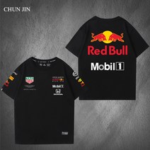 F1 팀레드불 스폰서드 반팔티셔츠 레이싱 백프린팅 반팔티 단체복