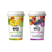 썬업 과일야채샐러드190ml 총20컵(퍼플10컵+녹황10컵)/혼합무료배송, 20개, 190ml
