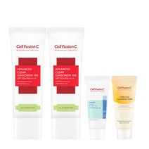 셀퓨전씨 어드밴스드 클리어 썬스크린 100 45ml+45ml (+미니어처 2종), 단품