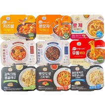 우양/쉐프스토리 간편냉동식품 9종모음 (로제떡볶이 까르보나라 뽀모도로 분모자떡볶이), 우동볶이