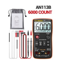 ANENG-AN113B 디지털 멀티미터 실제 RMS 온도 테스터 6000 카운트 자동 범위 AC/DC 트랜지스터 전압 측정, 04 AN113B Orange
