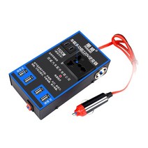 주행충전기 1500W 자동차 전원 인버터 12V 24V-220V 휴대 전화 USB 충전 트럭 홈 소켓 자동 충전기 변환기 어댑터, [01] Black, 01 Black