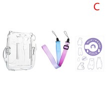 필름 카메라 폴라로이드 사진기 인화 미니 폴라로이드 미니 11 포토 파우치 크리스탈 케이스 세트 보호 바, 03 as pic