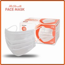 국산 미쉘 일회용 덴탈마스크 흰색 대형 50매입 100매 병원용 치과용 찜질방 가성비좋은 국산마스크