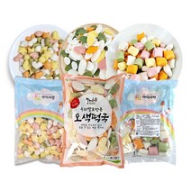맘다해 우리쌀 오색떡3종 떡국떡1kg+모양떡1kg+한입떡1kg, 단품