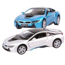 다이캐스트 수집모형 자동차 BMW i8 3D입체 소형카 소장각 빠른속도 정식
