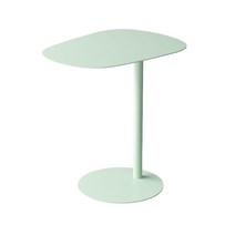 포세린대리석소파테이블 원룸투명 티커피테이블 사이드 협탁 철제, 민트