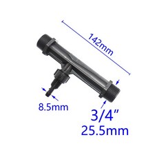 관개 벤츄리 튜브 1/2 "3/4" 1 수나사 농업 비료 주입기 자동 수정 탭 개, 02 3I4