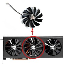 노트북쿨링패드 95MM 4Pin CF1010U12S DC 12V 0.45A XFX RX 5700 GPU 쿨러 Radeon XT 5600XT Thicc III, 03 1PCS