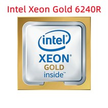 인텔 제온 골드 6240R 프로세서 서버 CPU 코어 35.75M 캐시 GHz CD8069, 한개옵션0