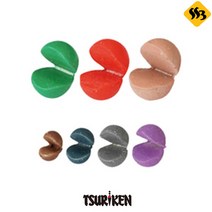 자바낚시 쯔리겐 간다마 칼라고무코팅 좁쌀봉돌, G5, 1개