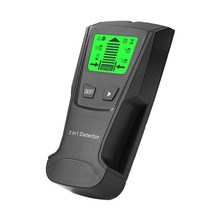 3in 1 Metal Detector Handheld Professional LCD Display Battery Operated Audio Reminding Wall Scanner, 01 Black