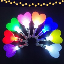 도매파티 야광 LED 파티 용품, 1개, 21-8 LED 미니 하트 응원봉 흰색_GCU50