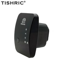 와이파이 네트워크 네트워킹 TISHRIC 2.4G 익스텐더 라우터 300Mbps 무선 리피터 부스터 신호 증폭기, 02 wifi repeater black_02 US
