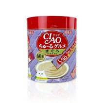 이나바 챠오츄르 대용량 버라이어티 60p 고양이간식, 3.참치 60p