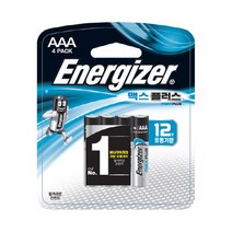 에너자이저 [맥스장터] 맥스 플러스 AAA 4입 카드형 48알, 1개