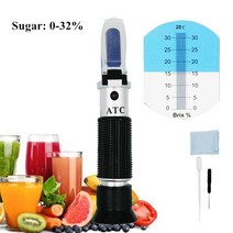 당도계 디지털 측정기 5Pcs Brix 0~32% / 0- 90% Alcohol 0-80% Refractometer Sugar & Meter Measurem, 03 Model C 0-32