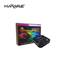 [Maxwave] [외장형] MAX Gamer HDMI 4K Pro 영상 캡쳐보드