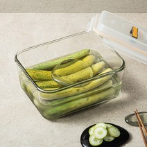 글라스락 유리 누름돌 중형 투명 1개