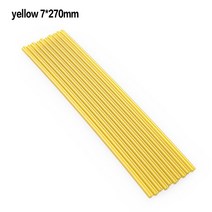 자동차보수용접착제 유리복원제 타이어접착 에폭시 10Pcs Car Body Hail Removal DIY Repair Tool Melt Glue Sticks Paintless Den, 3.YELLOW